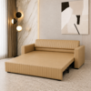Classic sofa cum bed pulled out into a full bed with storage base, in a contemporary living room setting Image 4: Dimension diagram of Classic