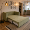 Parker sofa cum bed converted into a spacious bed in a living room
