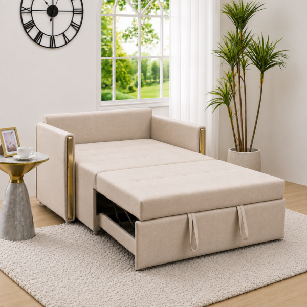 Blaine sofa cum bed converted into a spacious pull-out bed