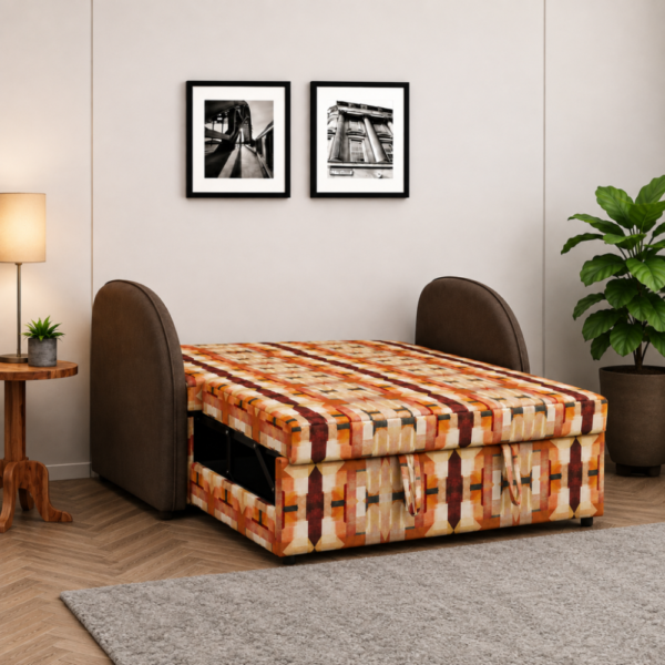 Mr. D sofa cum bed converted into a spacious bed
