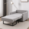 Oren sofa cum bed converted into a bed showing metal frame support