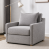 Oren light-grey sofa cum bed styled in a modern living room