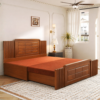 Wooden diwan cum bed in Ghaziabad expanded into a full-size double bed