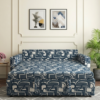 Blu sofa cum bed converted into a spacious bed