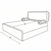 Oscar 72 inch sofa cum bed sleeping size dimensions for space saving homes