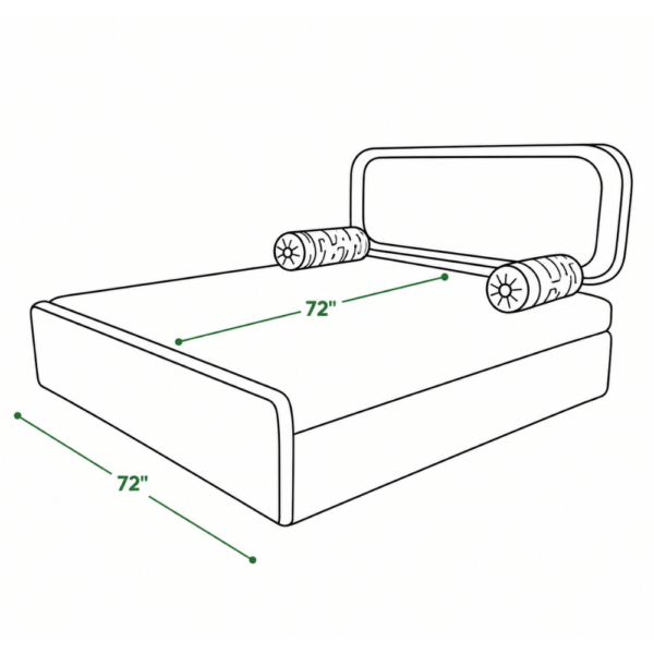 Oscar 72 inch sofa cum bed sleeping size dimensions for space saving homes