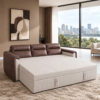 Levi sofa cum bed converted into spacious bed for guests