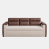 premium brown and cream sofa cum bed for modern homes