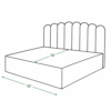 Toby Diwan Cum Bed sleeping surface dimension diagram showing a 72-inch measurement